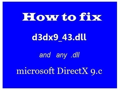 install d3dx9